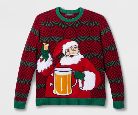 Ugly sweaters are warm and perfect for holiday parties
